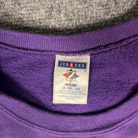 Walt Disney World 50th Anniversary Sweatshirt Men's 3XL Purple Jerzees - Picture 4 of 7